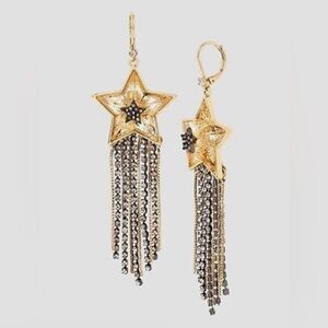 Betsey Johnson Celestial Punk Star Earrings